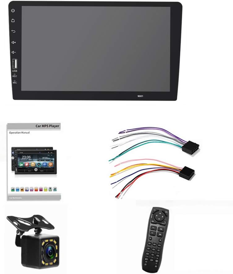 9 Inch Single Din Car Stereo Touch Screen with Mirror Link Backup Camera Bluetooth FM Radio AUX/USB/TF MP3/MP4/MP5 Player O71872
