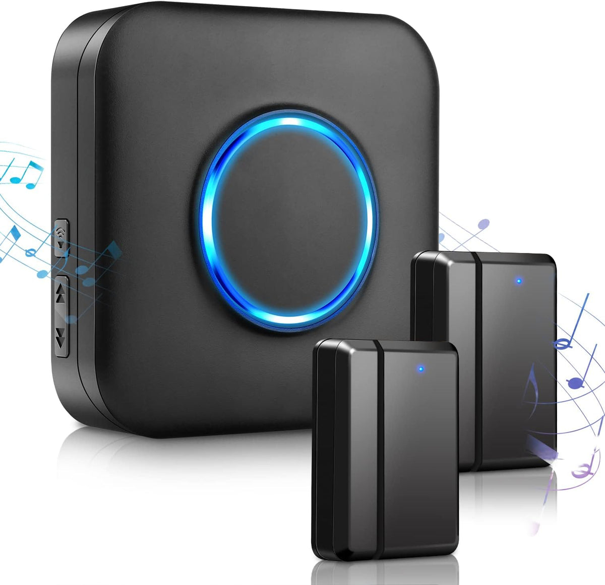 Wireless Door Chime with 2 Door Sensors and 1 Plug-in Receiver W4446