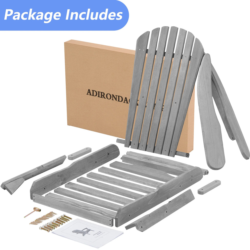 Folding Weather Resistant Adirondack Chair L619691
