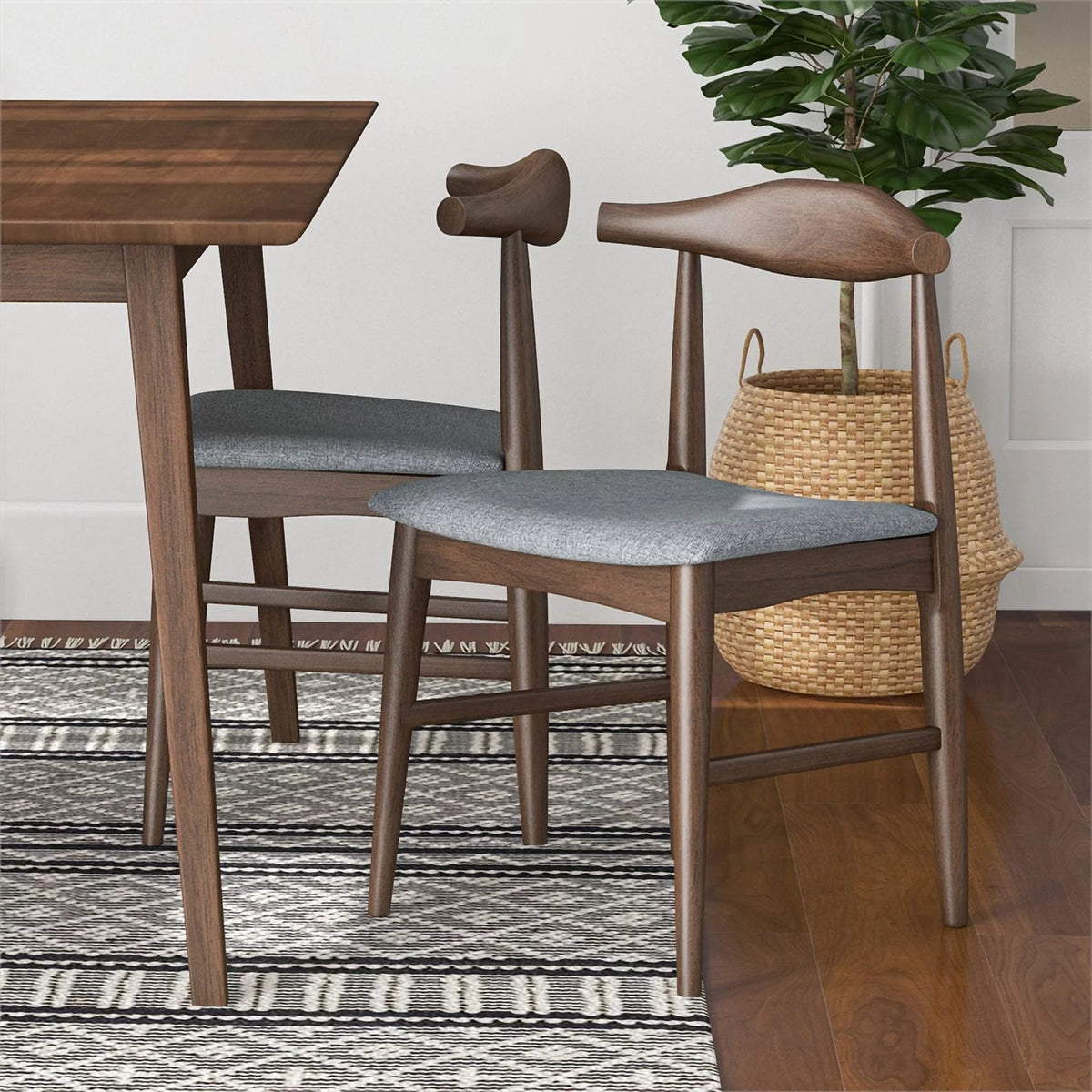 Gray Fabric Dining Chair H6287