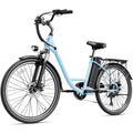Blue 26" Electric Commuter Bike with 7 Speed T7990