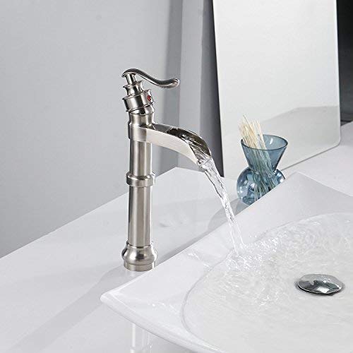 Oil Rubbed Bronze Vessel Sink Faucet Single Hole Waterfall Faucet P19879