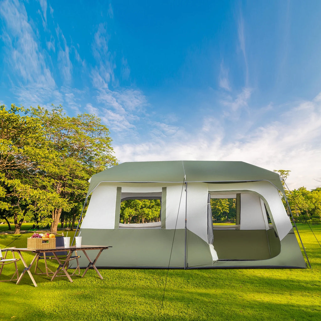 Camping Tent 14 Person 2 Rooms with Carry Bag W18215