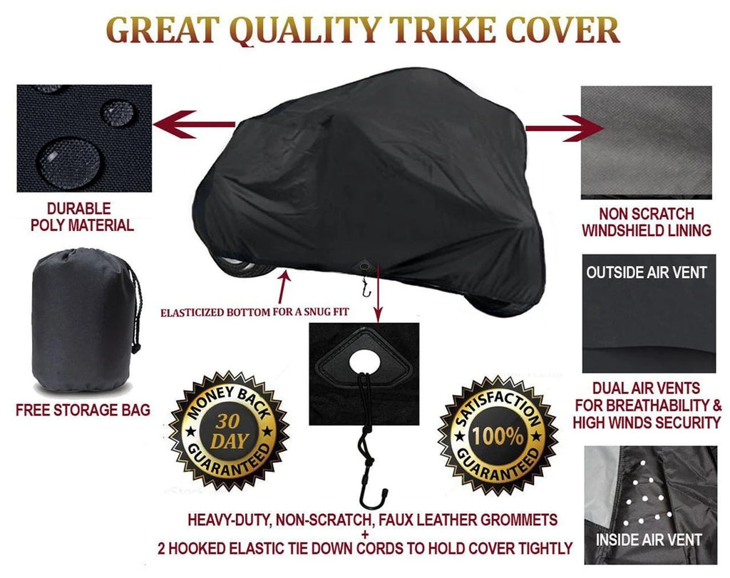 Trike Cover for Can-Am Roadster Spyder RT SM5 3-Wheeler G17626