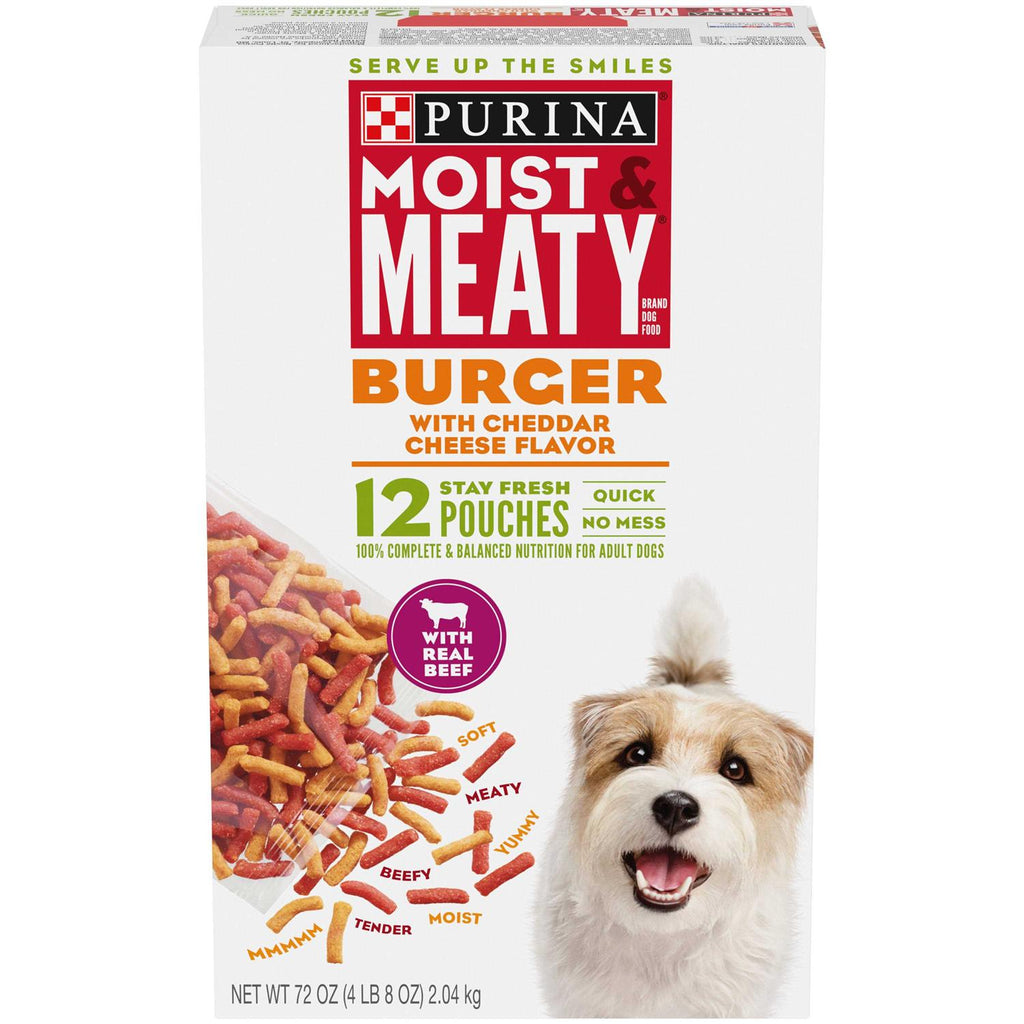 Moist & Meaty Burger with Cheddar Cheese Flavor Dry Dog Food M82137