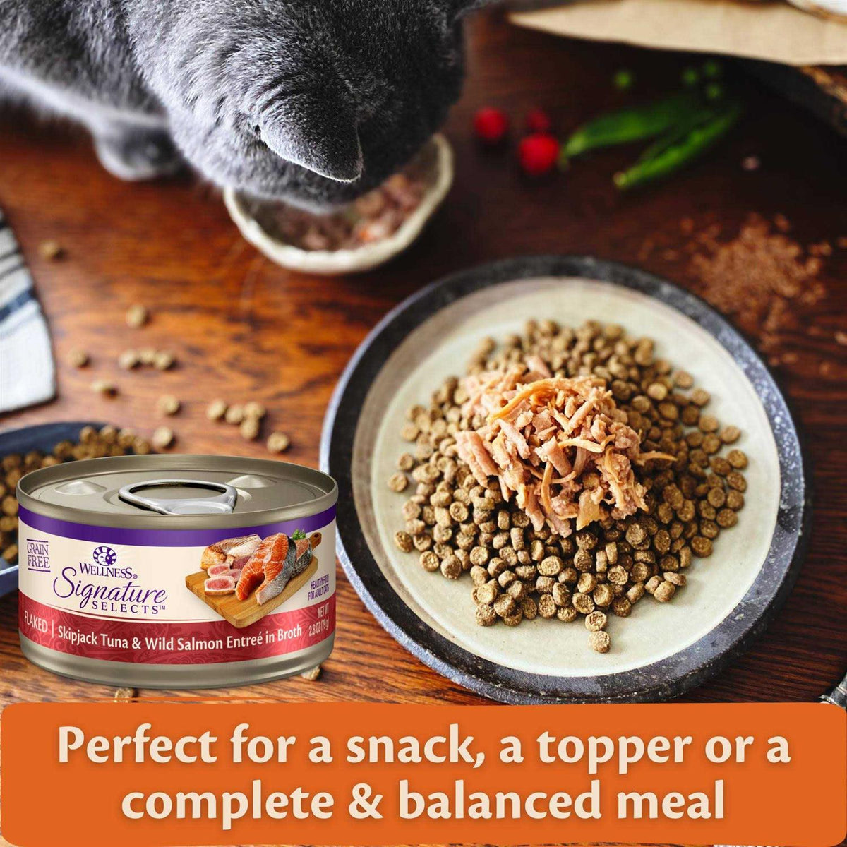 Grain Free Skipjack Tuna & Wild Salmon Canned Cat Food K33761