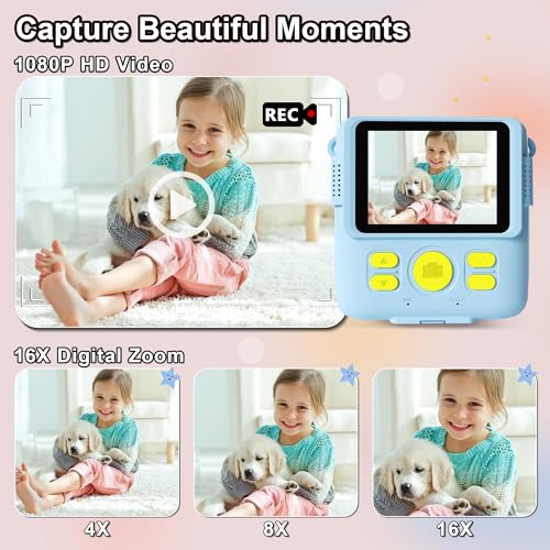 Kids Instant Print Camera with 32GB Card Purple T178