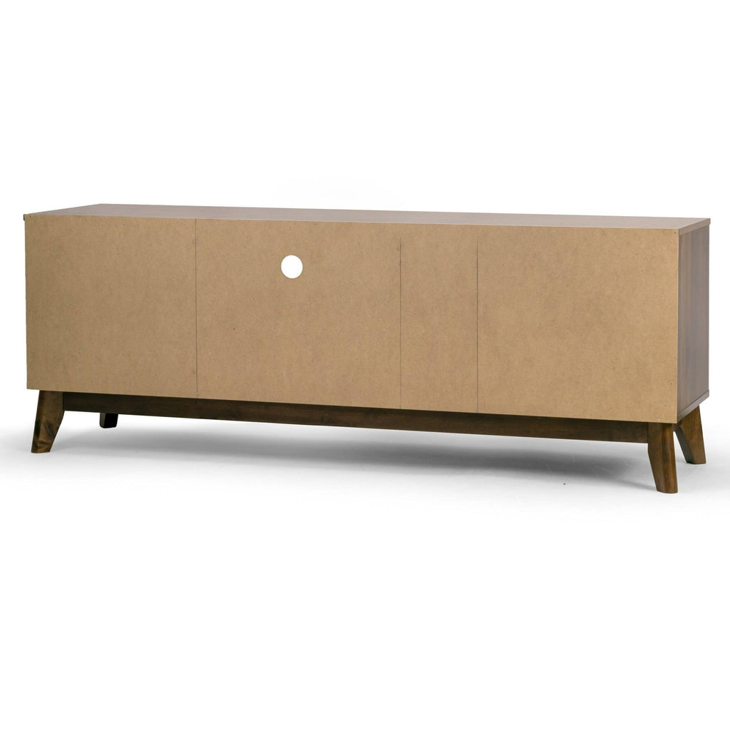 TV Stand with Two Cabinets and Open Shelves A651772