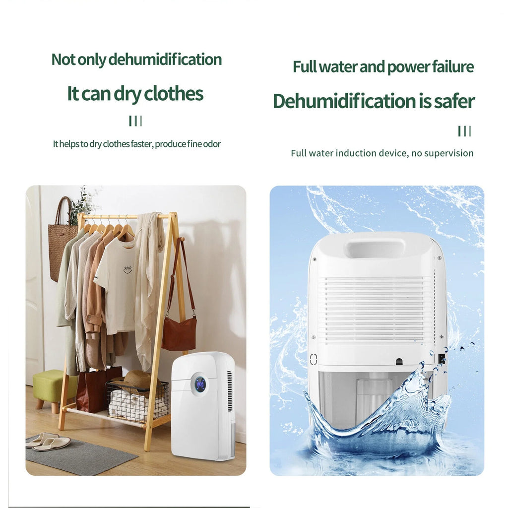 2.5L Water Tank Dehumidifier with Drain Hose S93536