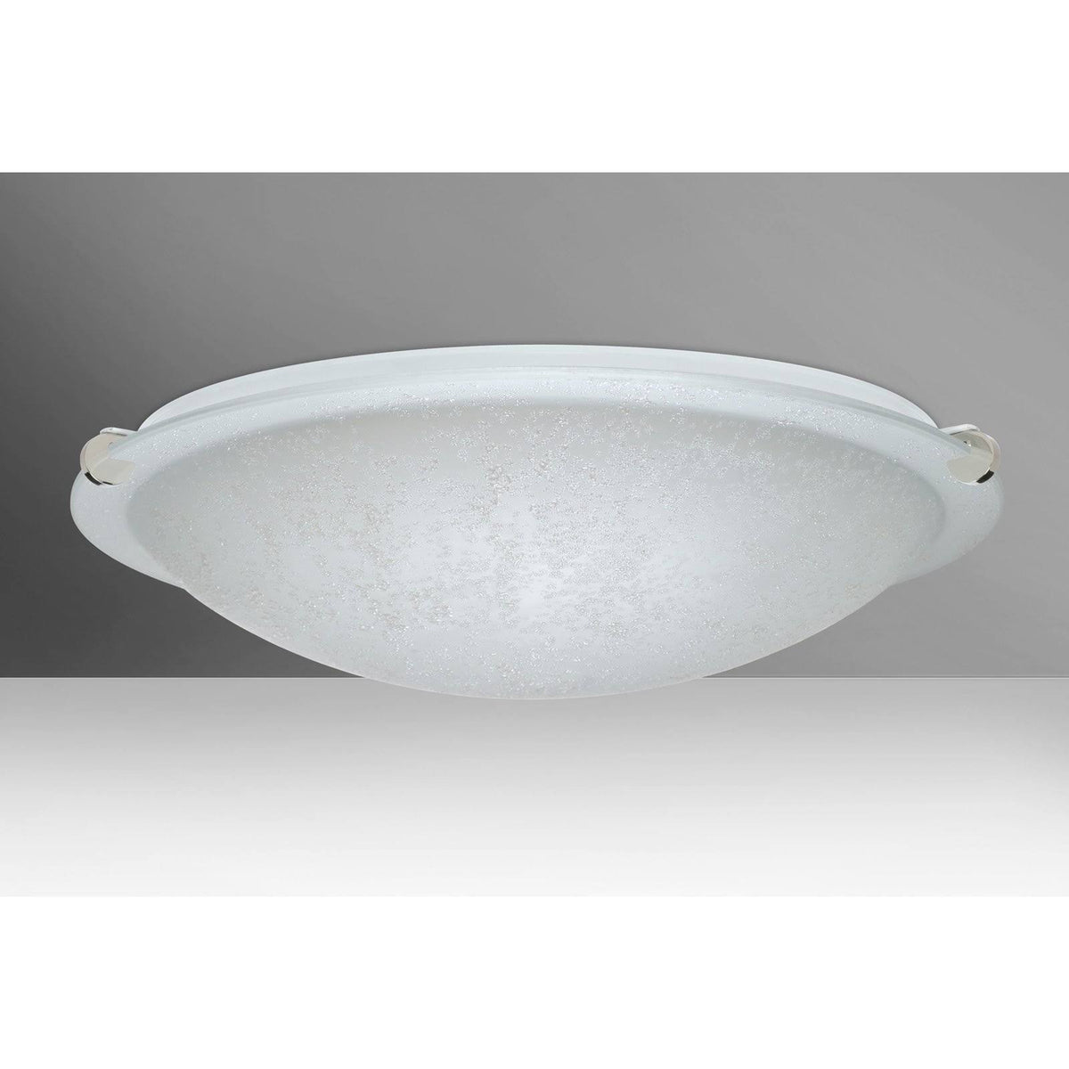 Polished Nickel Two Light Flush Mount S506
