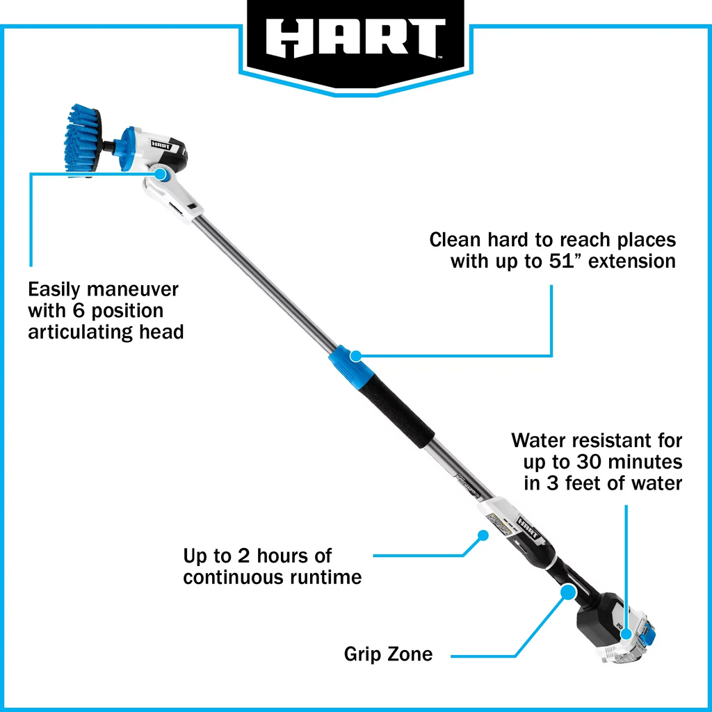 20-Volt Telescoping Scrubber Kit with Battery I66814
