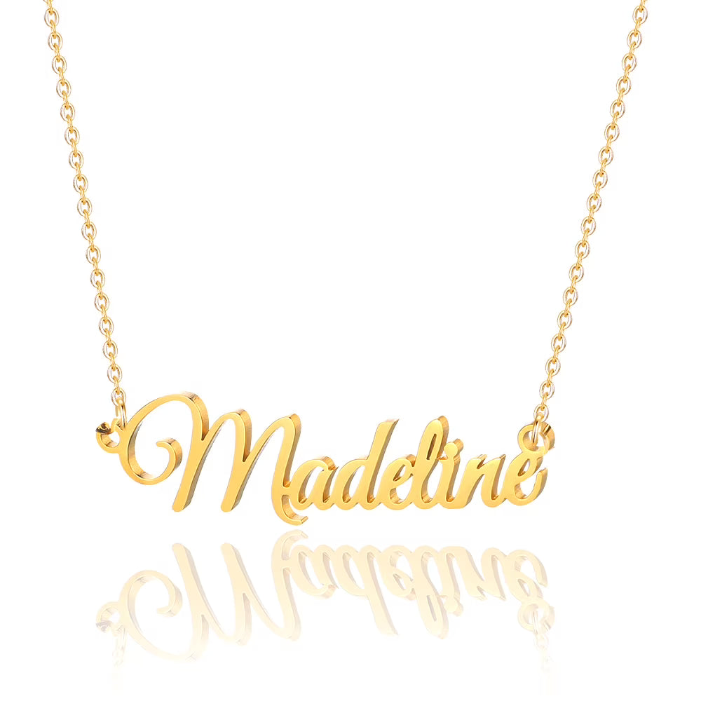 Gold Plated Custom Name Necklace H1374