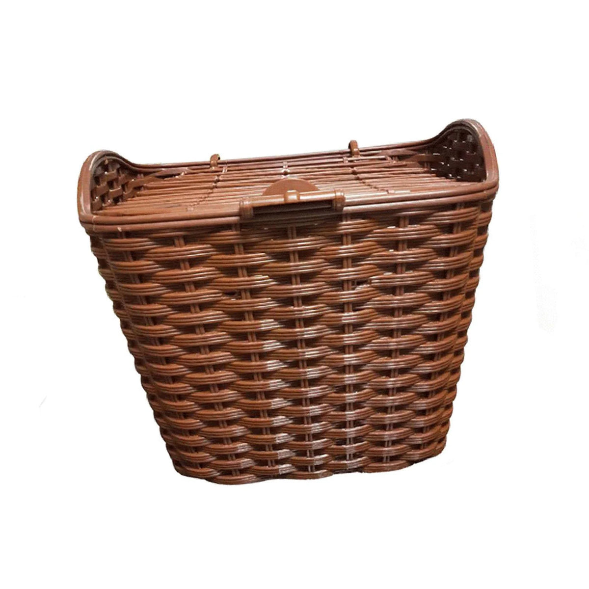 Woven Bike Basket with Lid W222424