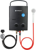 Black 1.32 GPM Outdoor Propane Gas Tankless Water Heater D5971