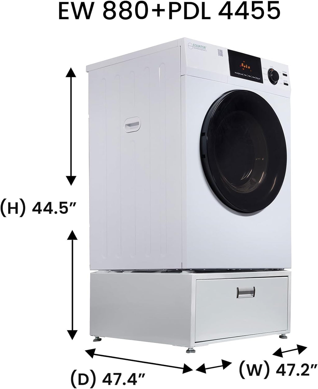 Laundry Set Washer and Vented Dryer with Pedestals F53664