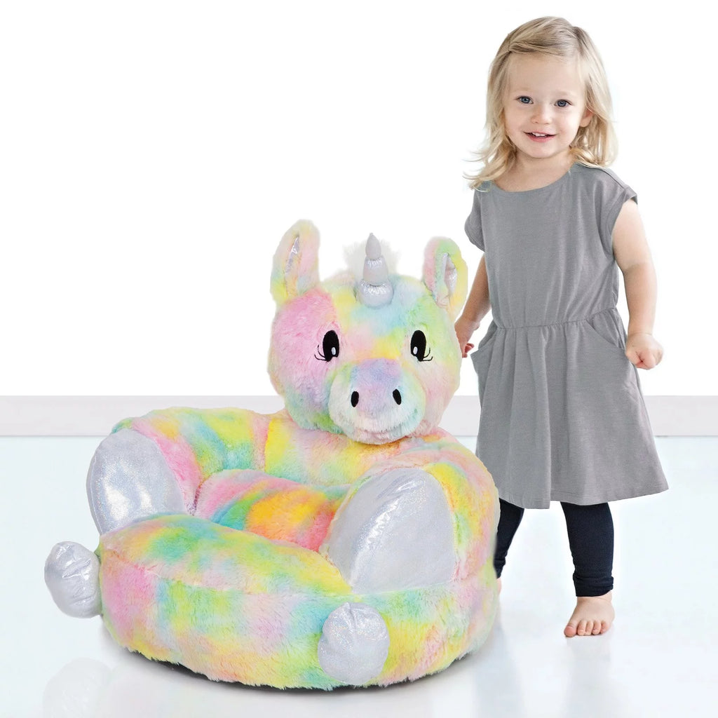 Plush Rainbow Unicorn Chair X92471