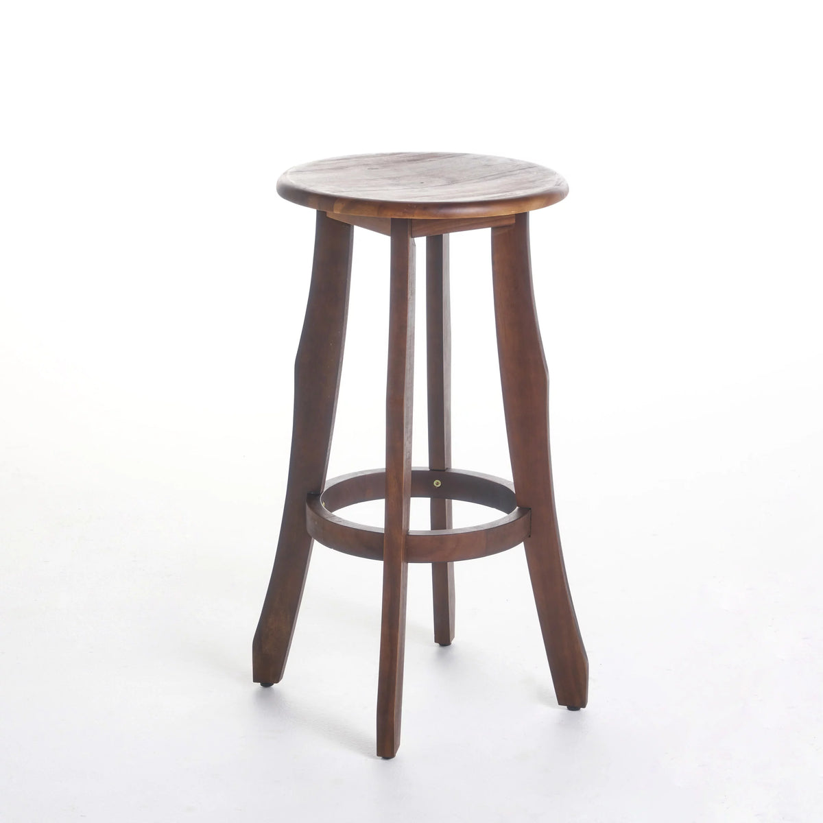 Acacia Wood Barstools, Set of 2, Dark Brown Z55409