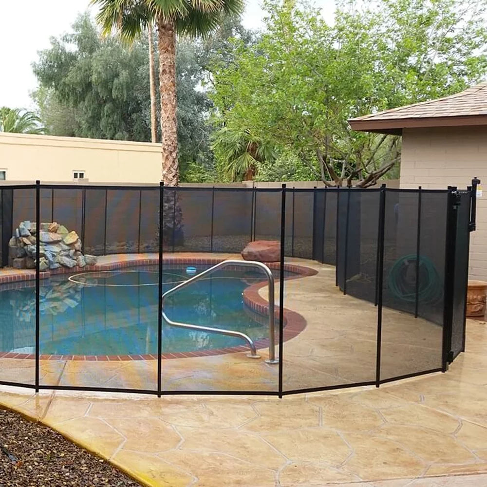 Black Swimming Pool Fence G595