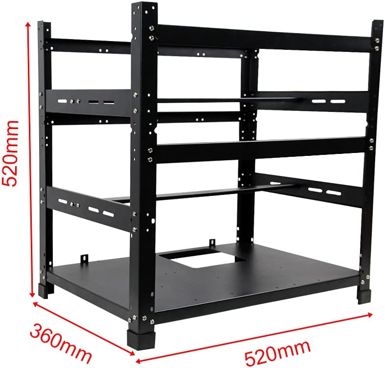 3 Layers Open Mining Frame for 12 GPU Server Rack Y402455