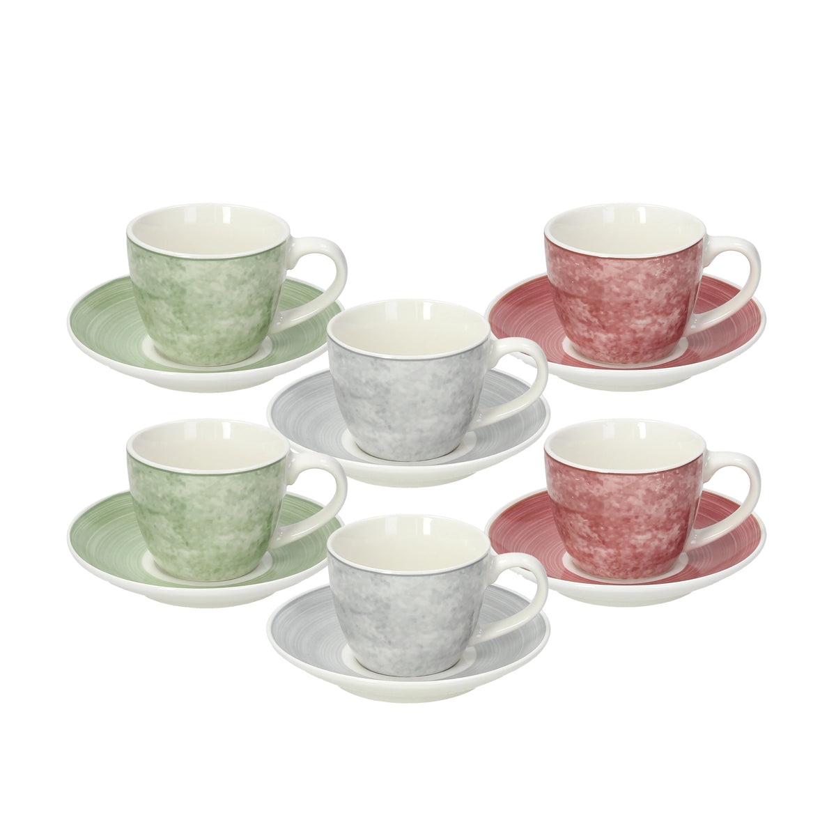 Coffee Cup & Saucer Set 6pcs V385589