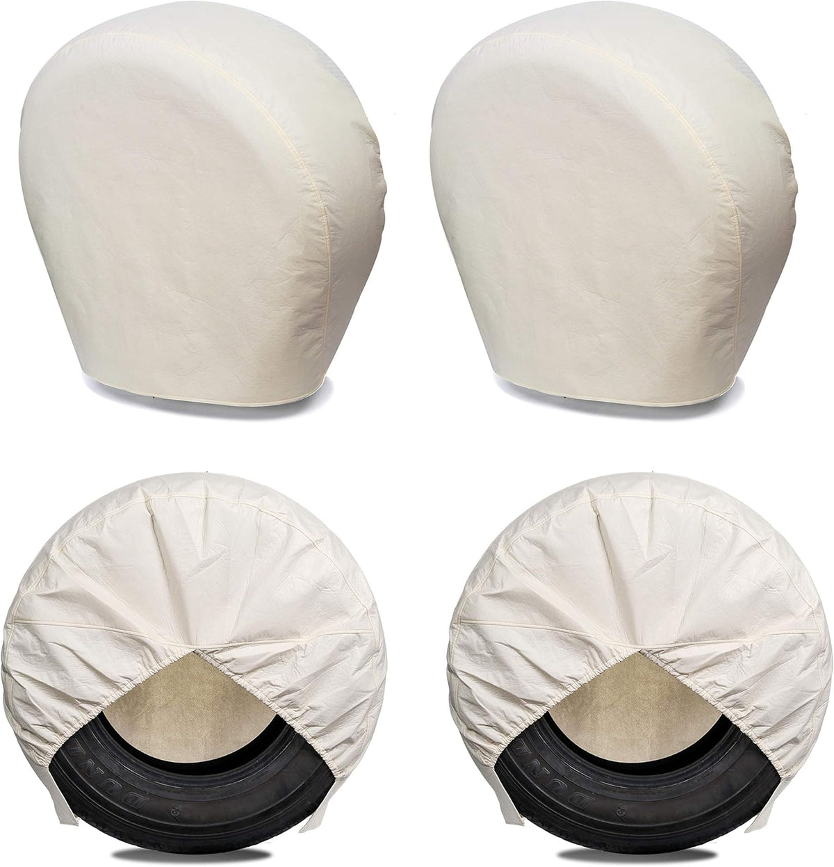 Heavy Duty Thicken Tire Covers for RV Wheel, 4 Pack, for Diameter 27"-29", Charcoal Z770