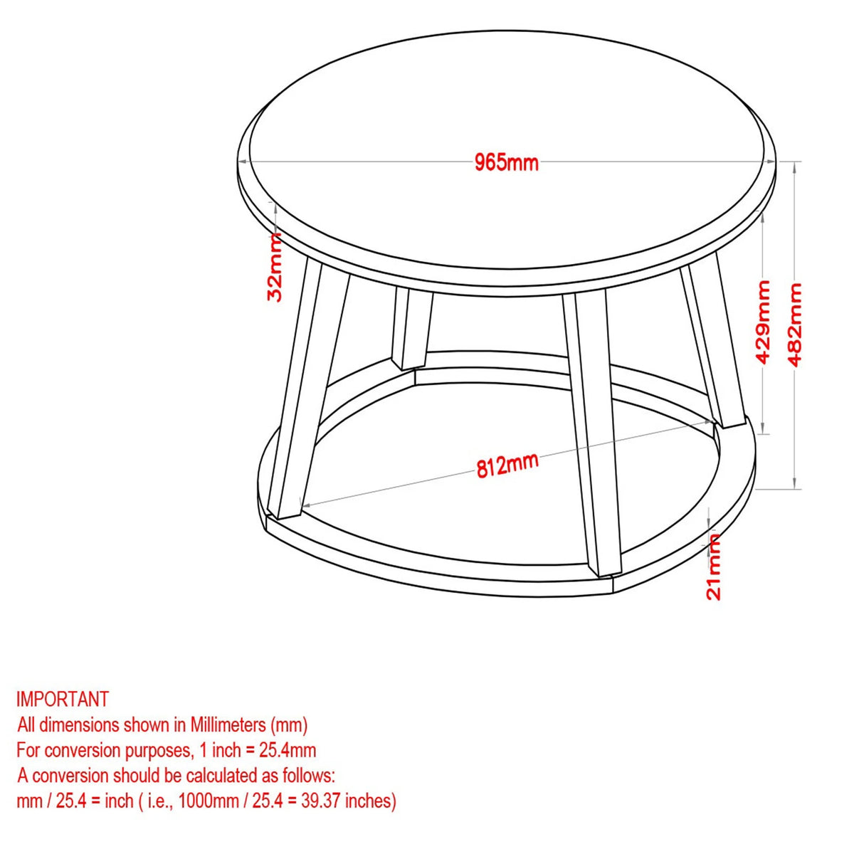 Round Coffee Table C7150