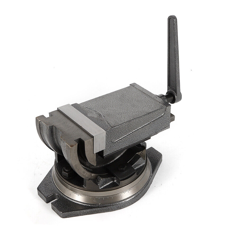 5" Precision Milling Vise 2Way Clamp Machine Accessory Set 90º Tilting with Swivel Base U9120