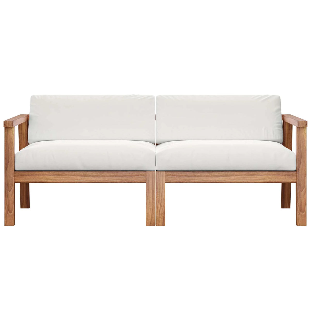 Teak Wood 2-Seater Loveseat J41853