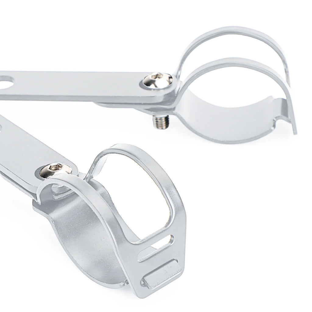 Chrome Motorcycle Headlight Mount Bracket Adapter H70336