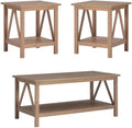 Driftwood Coffee Table and 2 End Tables Set O28358