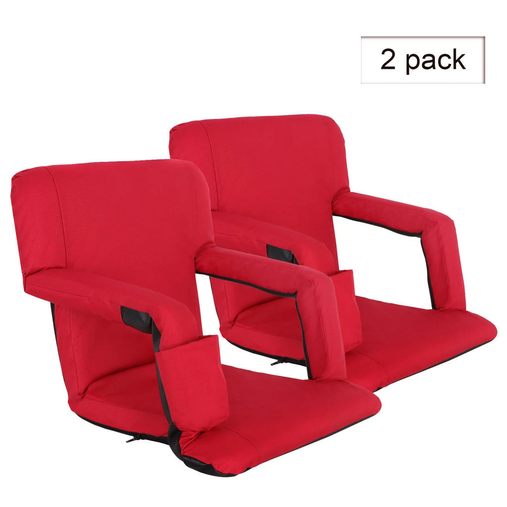 Red Stadium Seats Chairs 2 Pieces B207