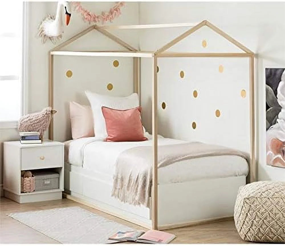 Solid Wood Canopy Platform Bed Frame Y129