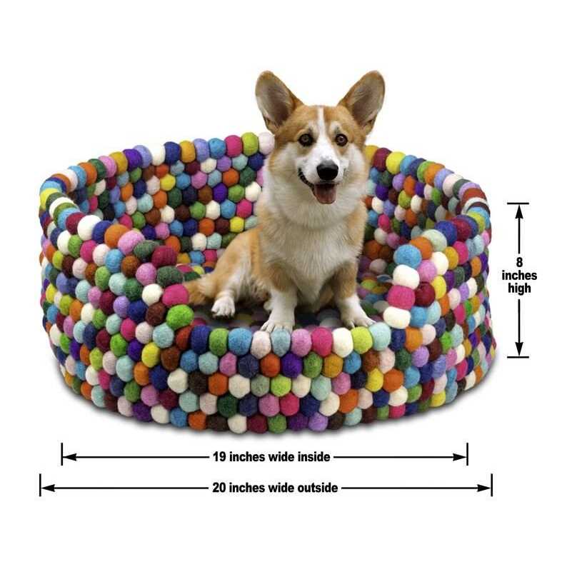 Felt Bolster Dog Bed H47116