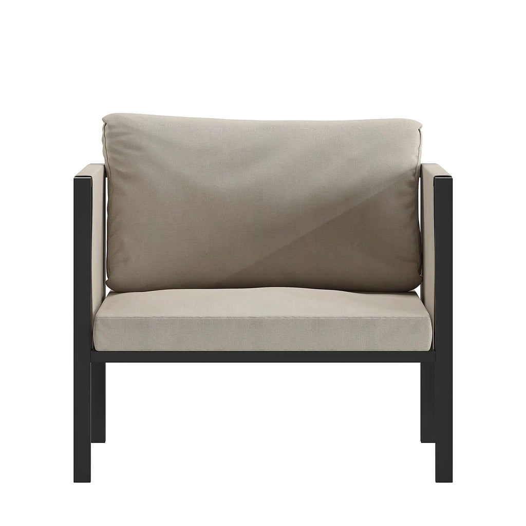 Light Gray Steel Patio Lounge Chair G5983