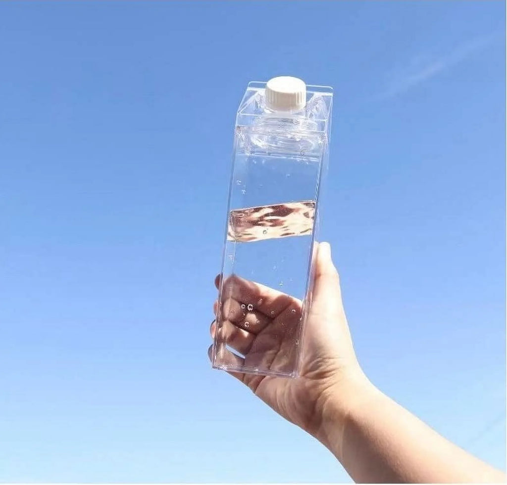 Clear Milk Carton Water Bottle A15488