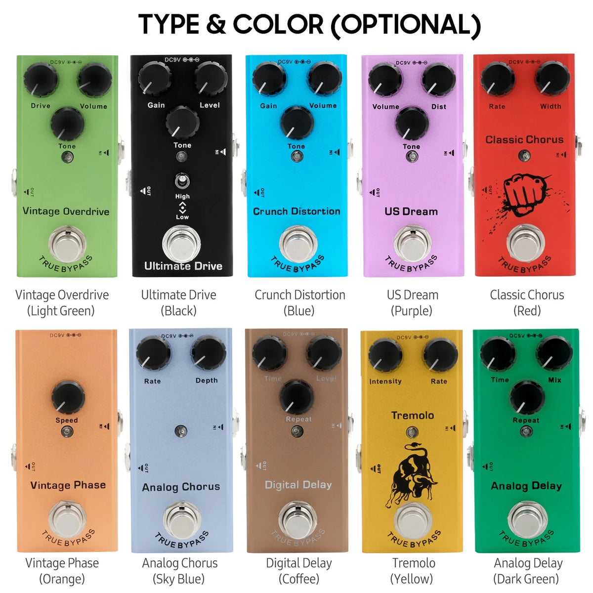Dream Purple Electric Guitar Effect Pedal O270800