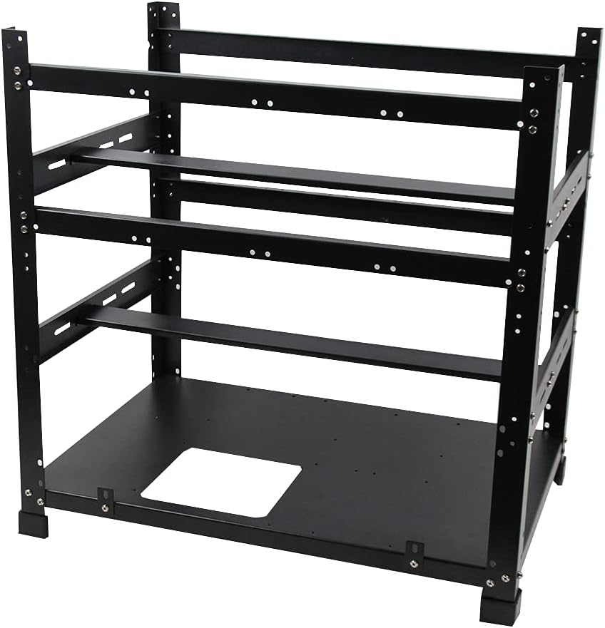 3 Layers Open Mining Frame for 12 GPU Server Rack Y402455