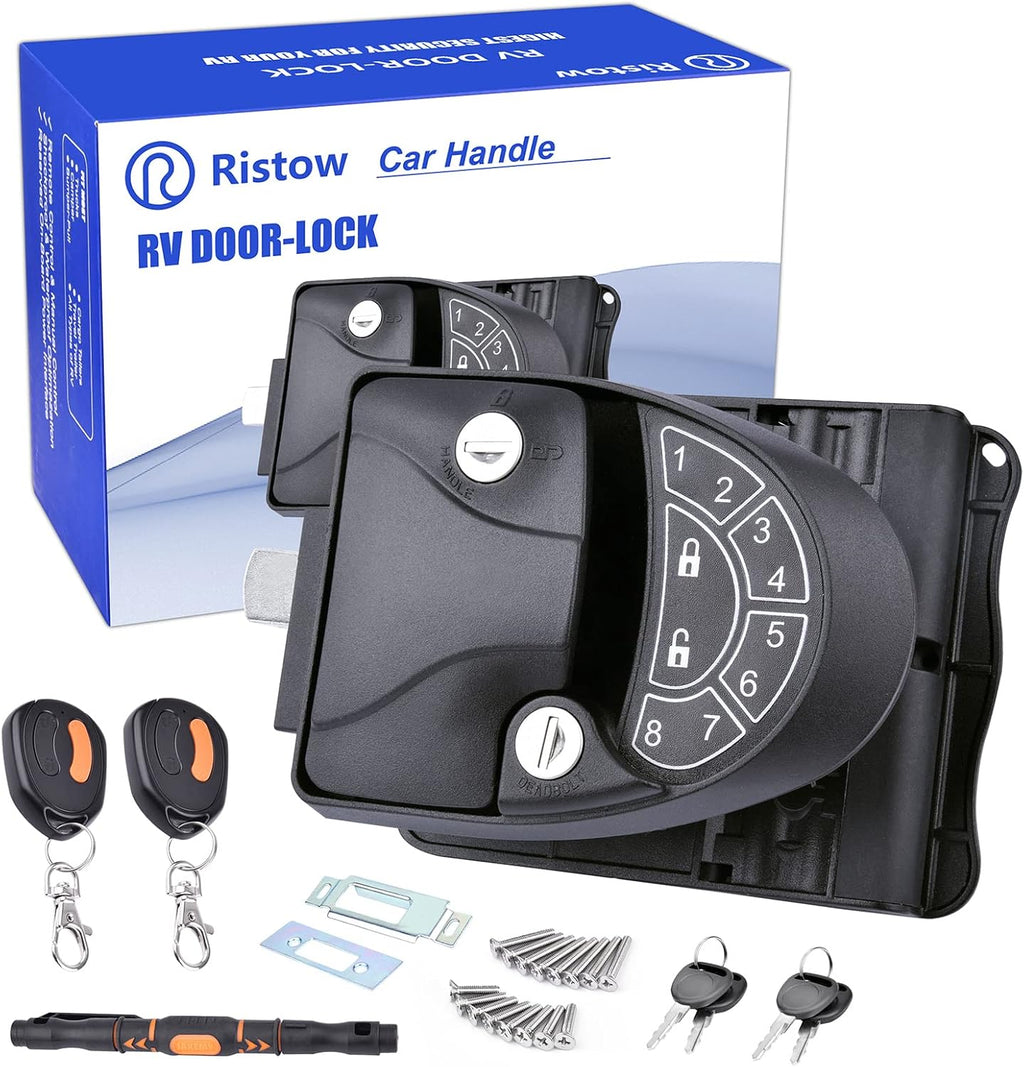 RV Keyless Entry Door Lock with Backlit Keypad and Install Tools G92367