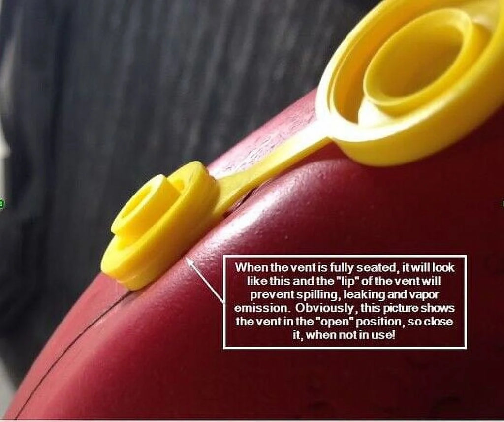 Yellow Fuel Gas Can Jug Vent Cap T860