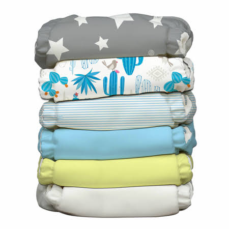 6 Diapers 12 Inserts One Size Hybrid AIO K422787
