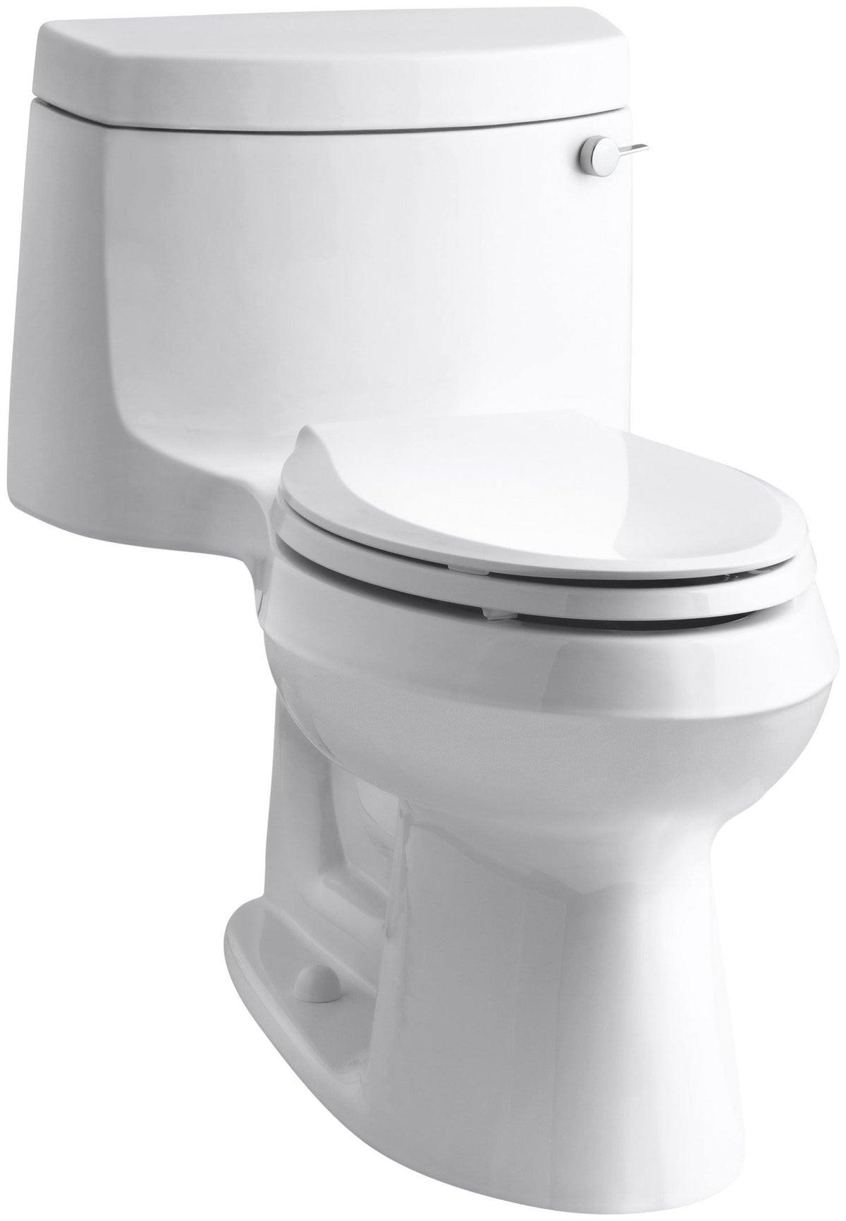 White One-Piece Elongated Comfort Height Toilet D62210