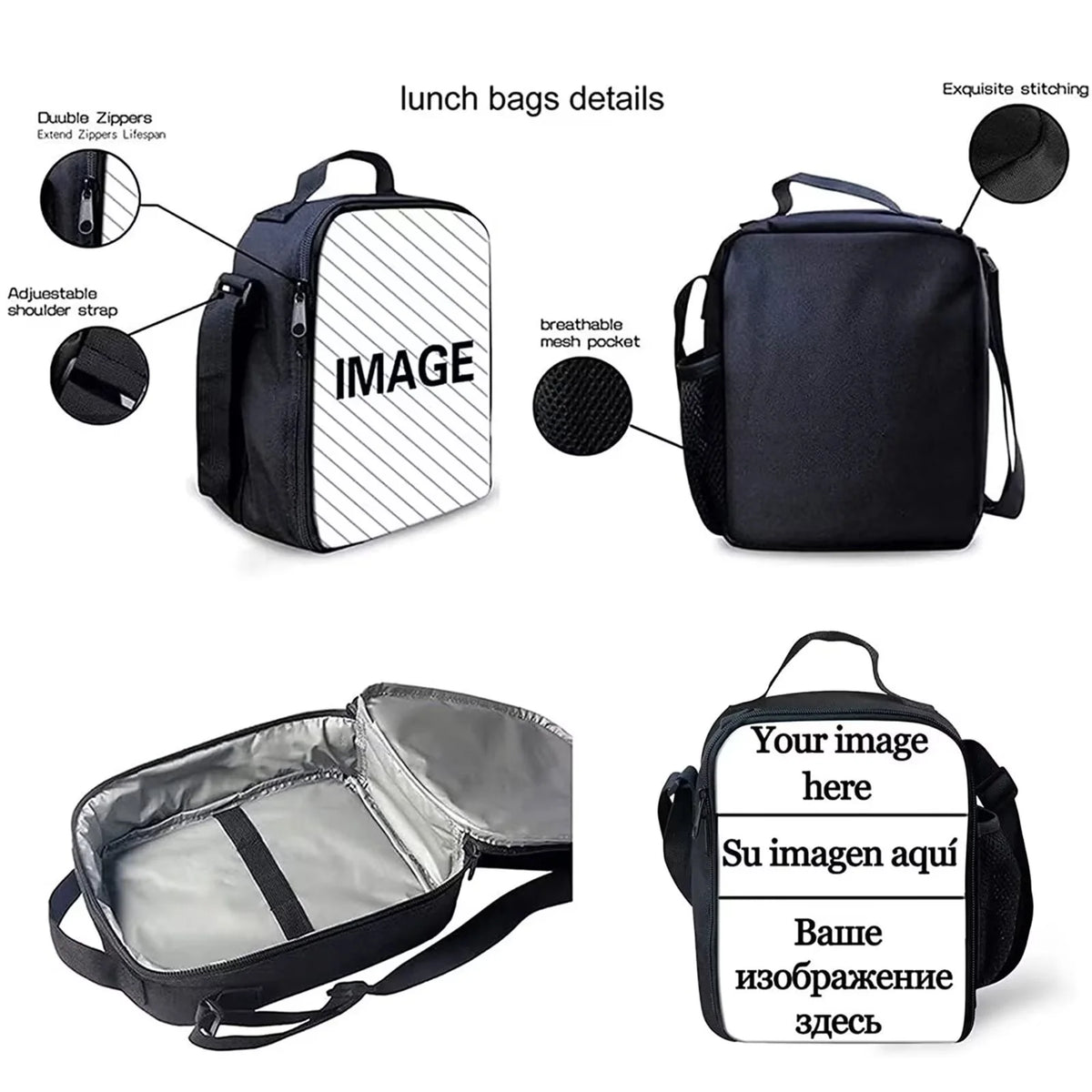 Panda Backpack Set with Lunch Bag and Pencil Case, 3-Pieces Q64994