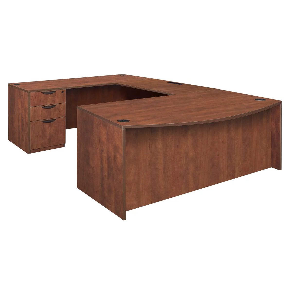 71" Double Pedestal U-Desk A7192