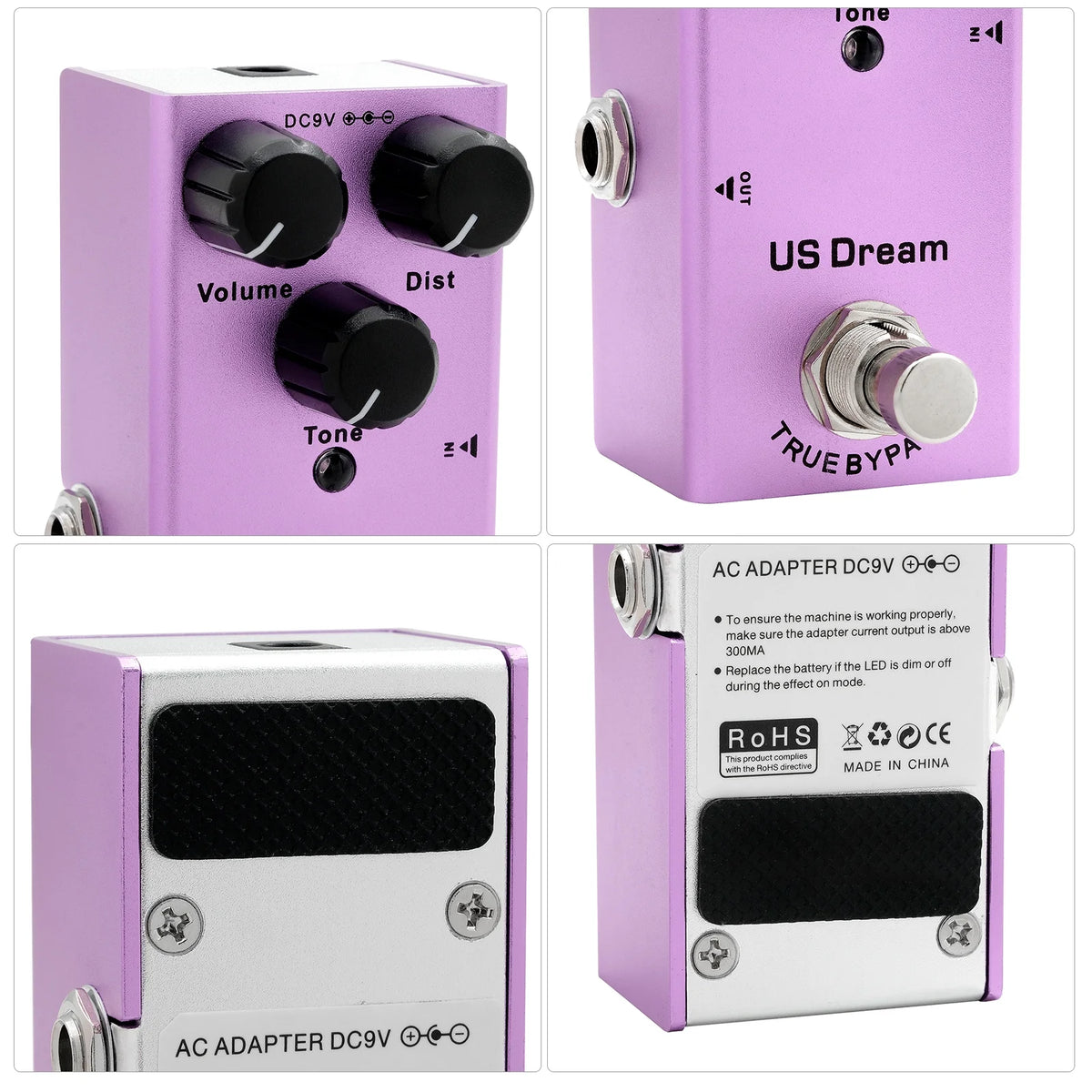Dream Purple Electric Guitar Effect Pedal O270800