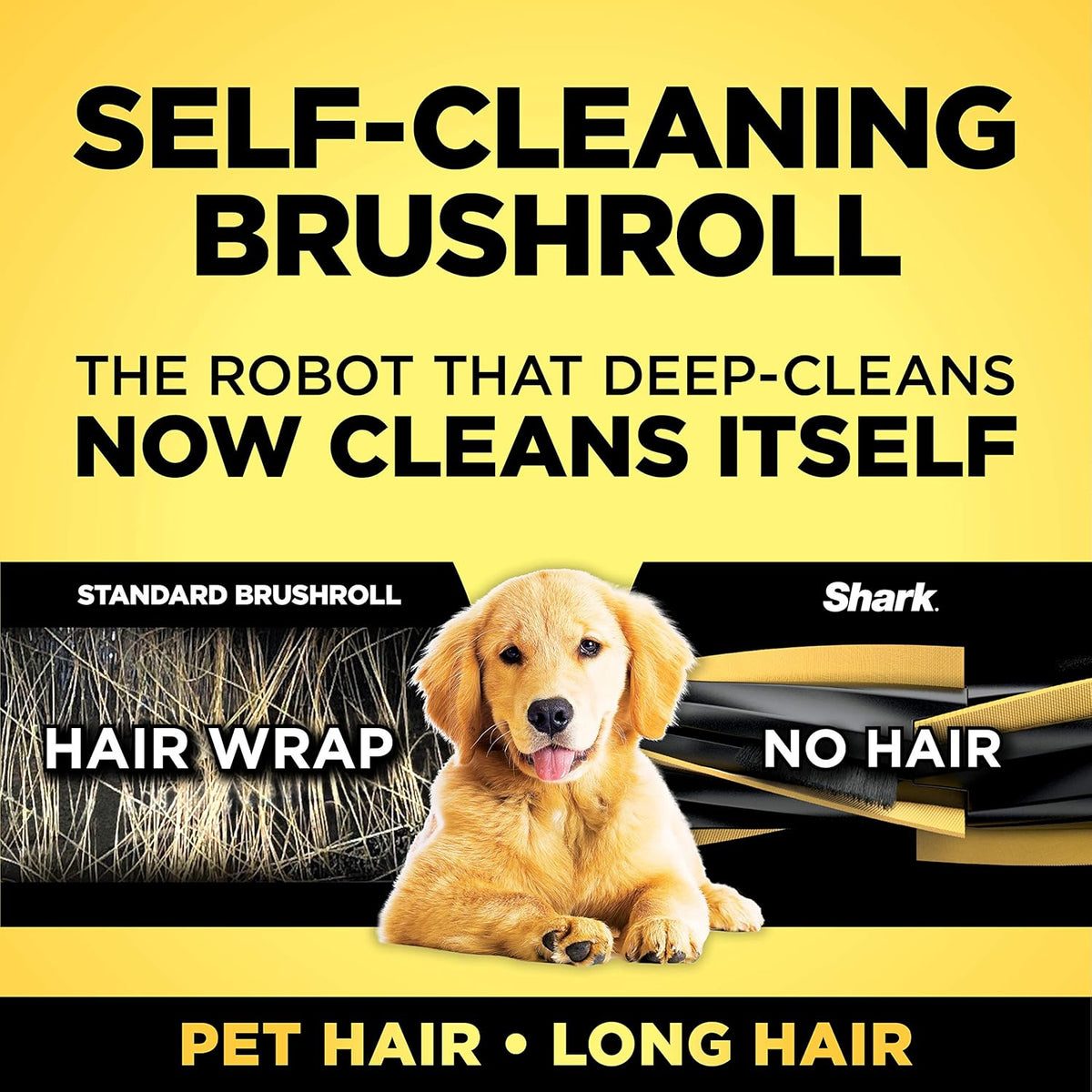 Black Robot Vacuum with Self Cleaning Brushroll X47386