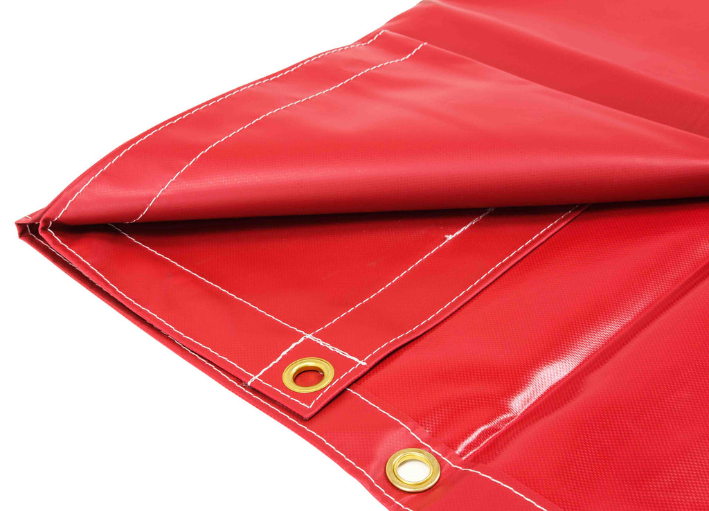 10' x 12' Red 18oz Vinyl Utility Tarp G3104