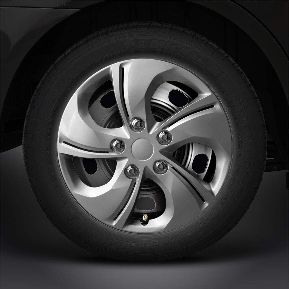 15 Silver Hubcaps Wheel Covers for Steel Wheels (Set of 4) W83362