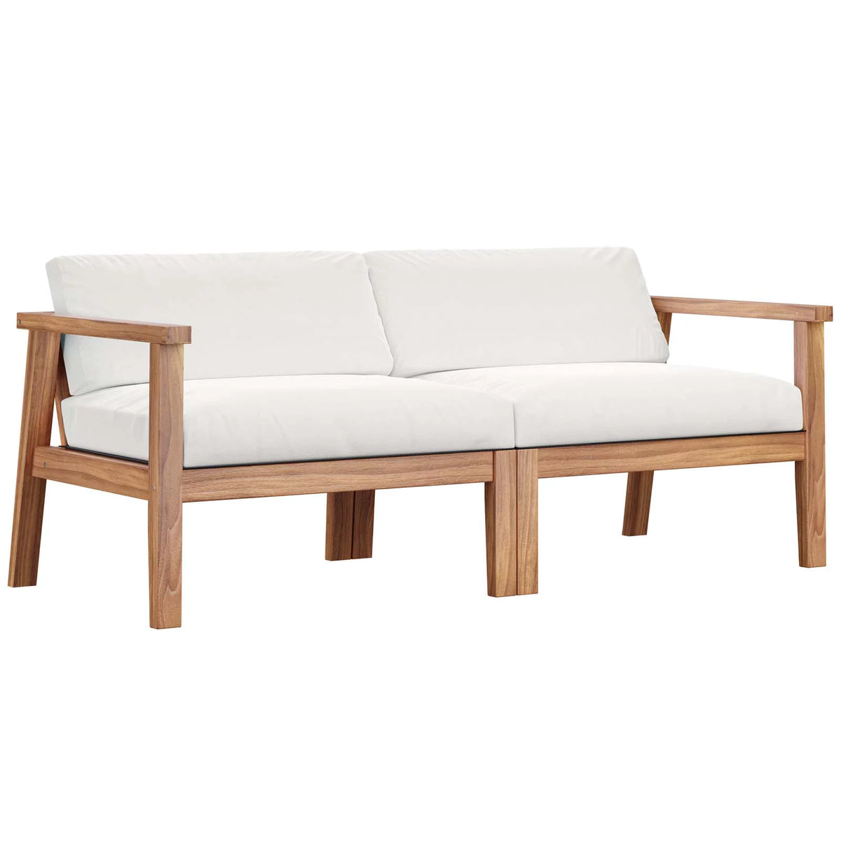 Teak Wood 2-Seater Loveseat J41853