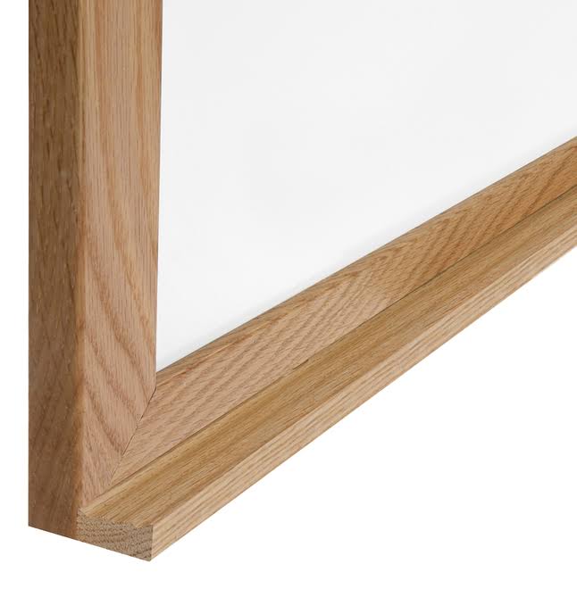 White Acrylate Markerboard 48.5 in. x 60.5 in. Wood Frame M45859