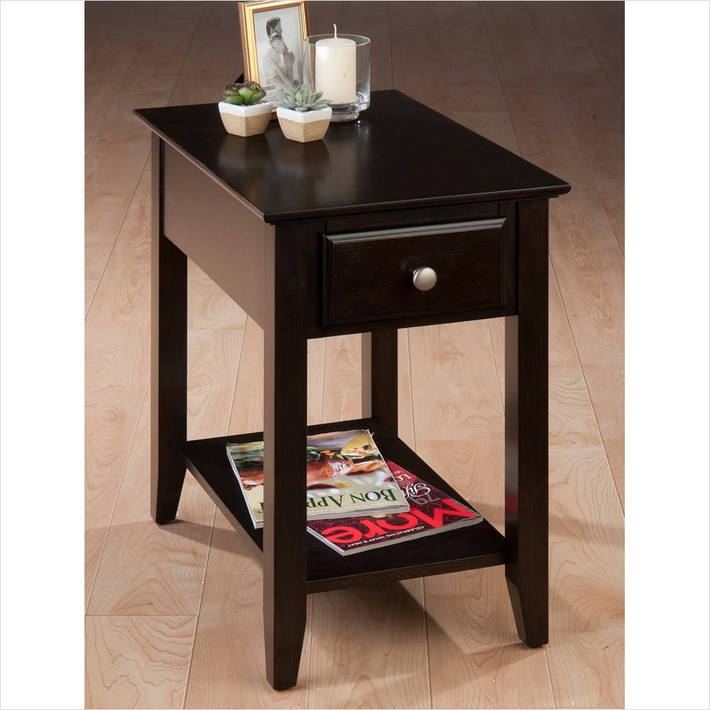 Espresso Chairside Table E74893